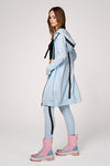 Hoodie Coat Midi Ice Blue XS Ilaylit