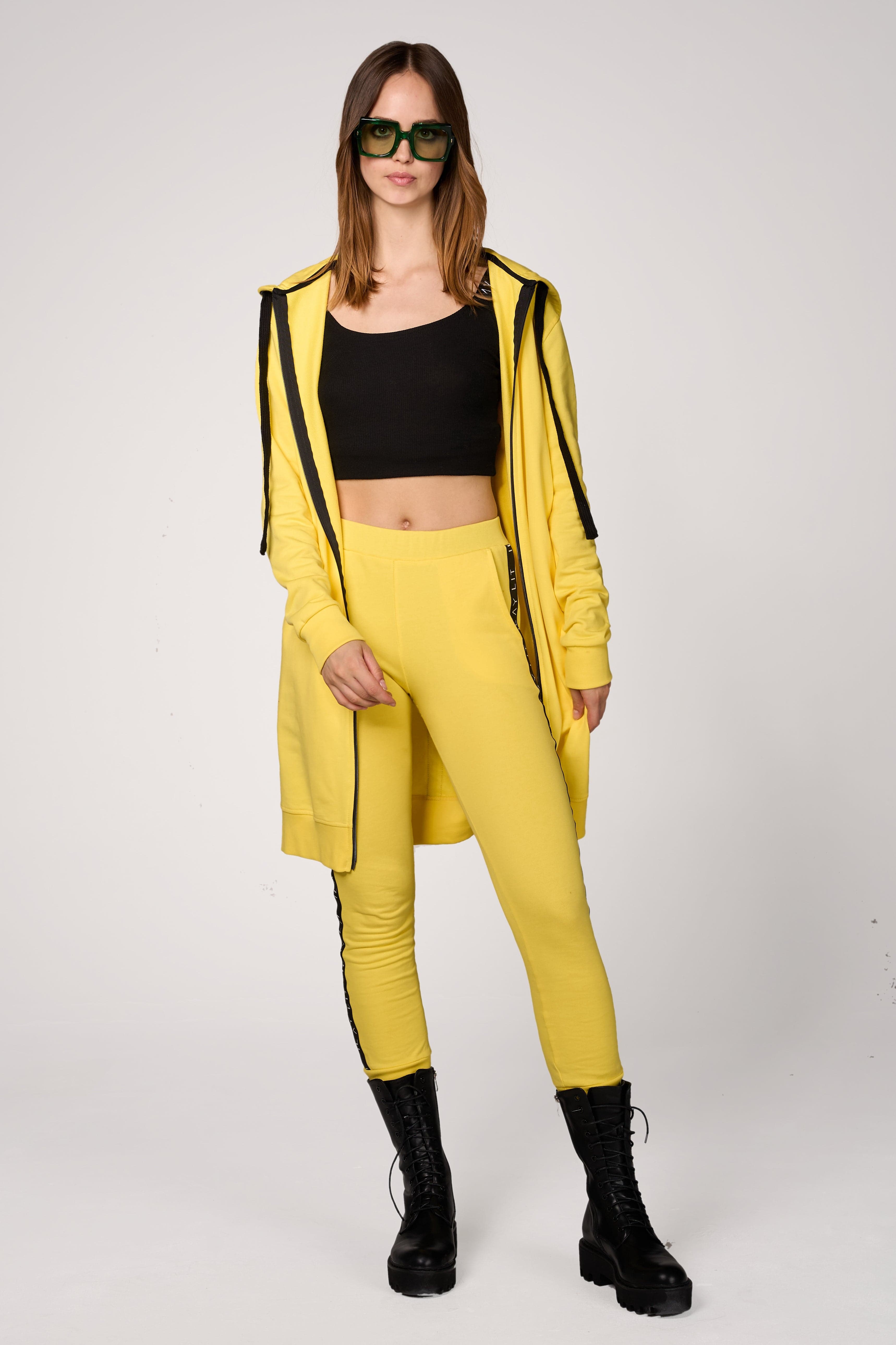 Hoodie Coat Midi Lemon Ilaylit