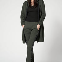 Hoodie Coat Midi Olive Ilaylit