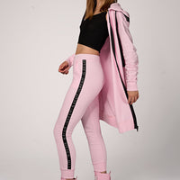 Hoodie Coat Midi Rosa Ilaylit