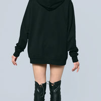Ike Double Cap Hoodie UNISEX bis XXL BLACK Ilaylit