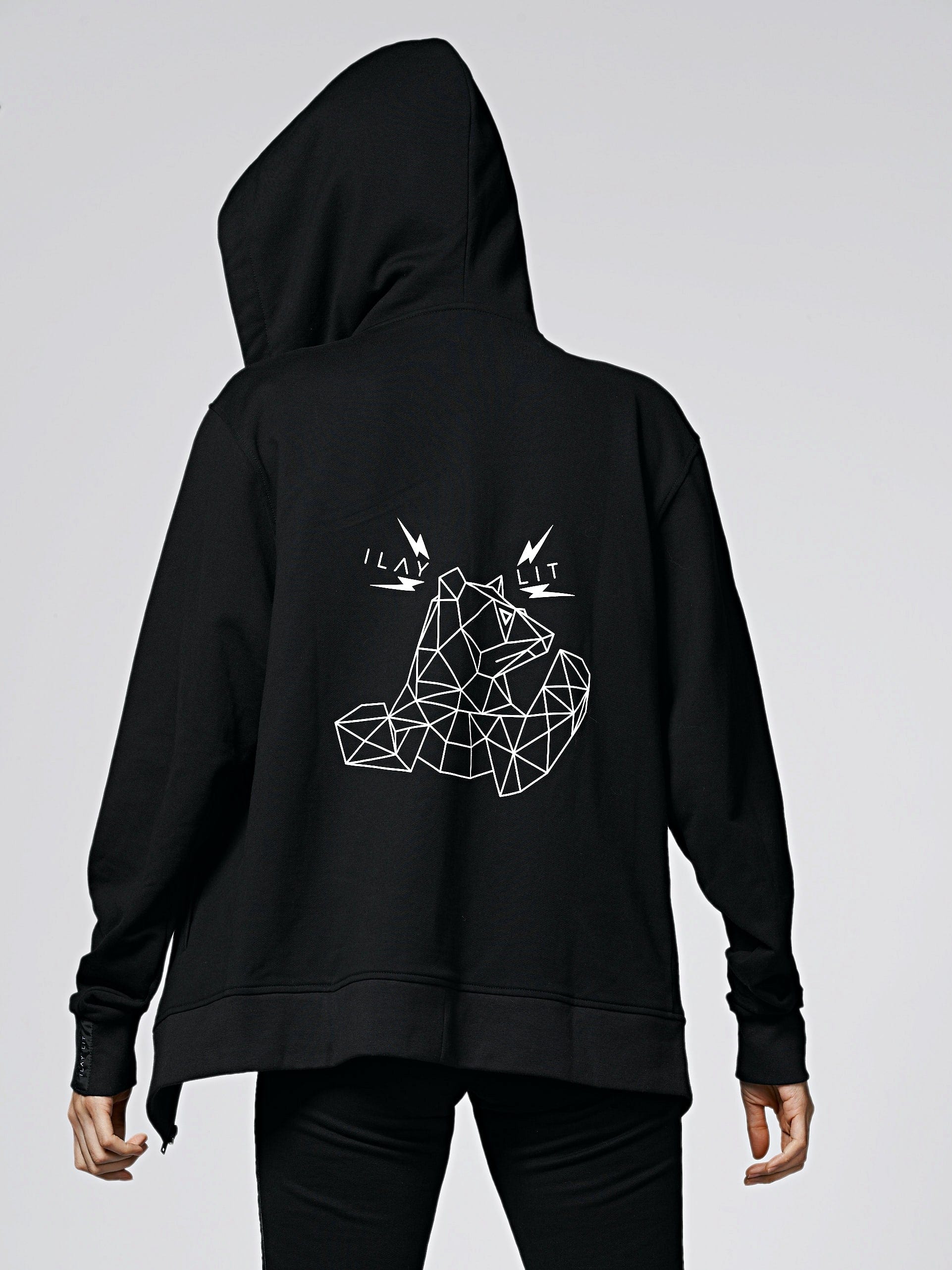 Ilay Lit Jacke Short mit Logo Bär S Ilaylit