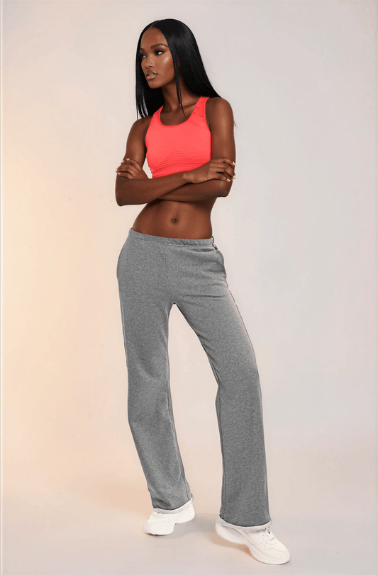 Jogging Pants- Loose Style- Melange Ilaylit