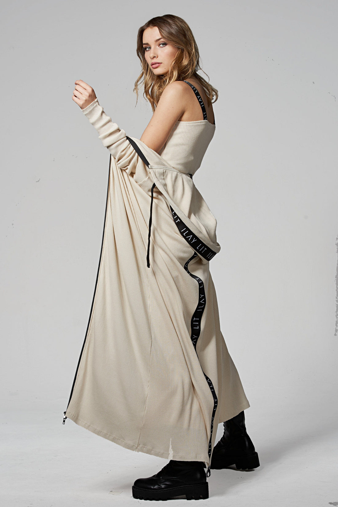 Joy Long Coat Off White XS Ilaylit