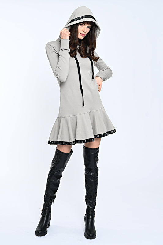 Kelly Dress Taupe XS Ilaylit