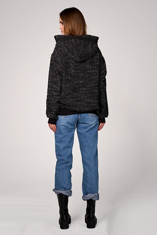 Lima Bouclé Hoodie Black Ilaylit