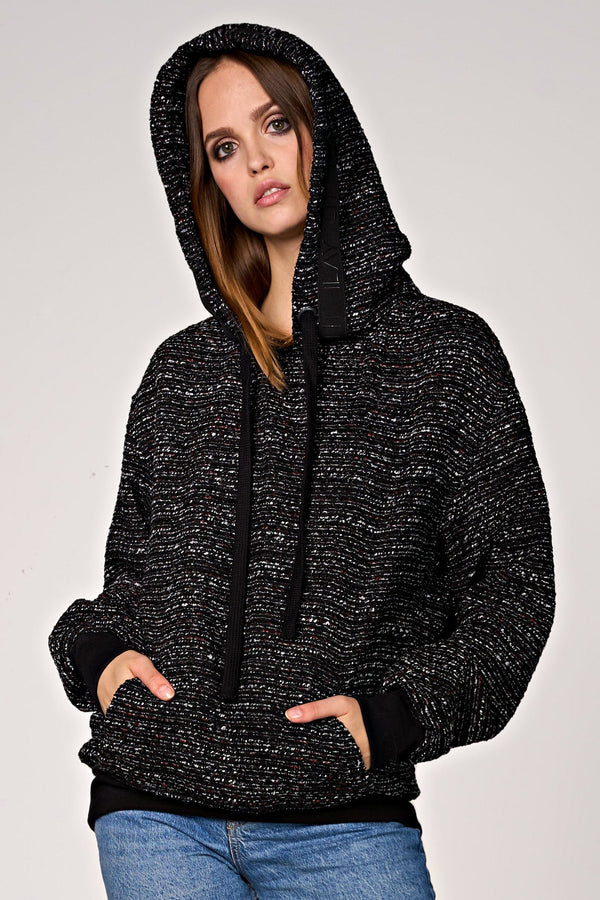 Lima Bouclé Hoodie Black XS Ilaylit