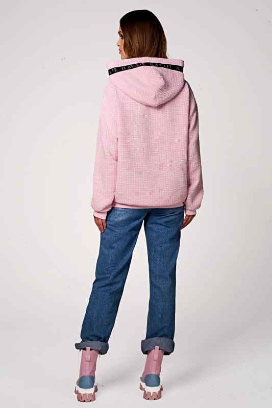 Lima Bouclé Hoodie Rosa Ilaylit