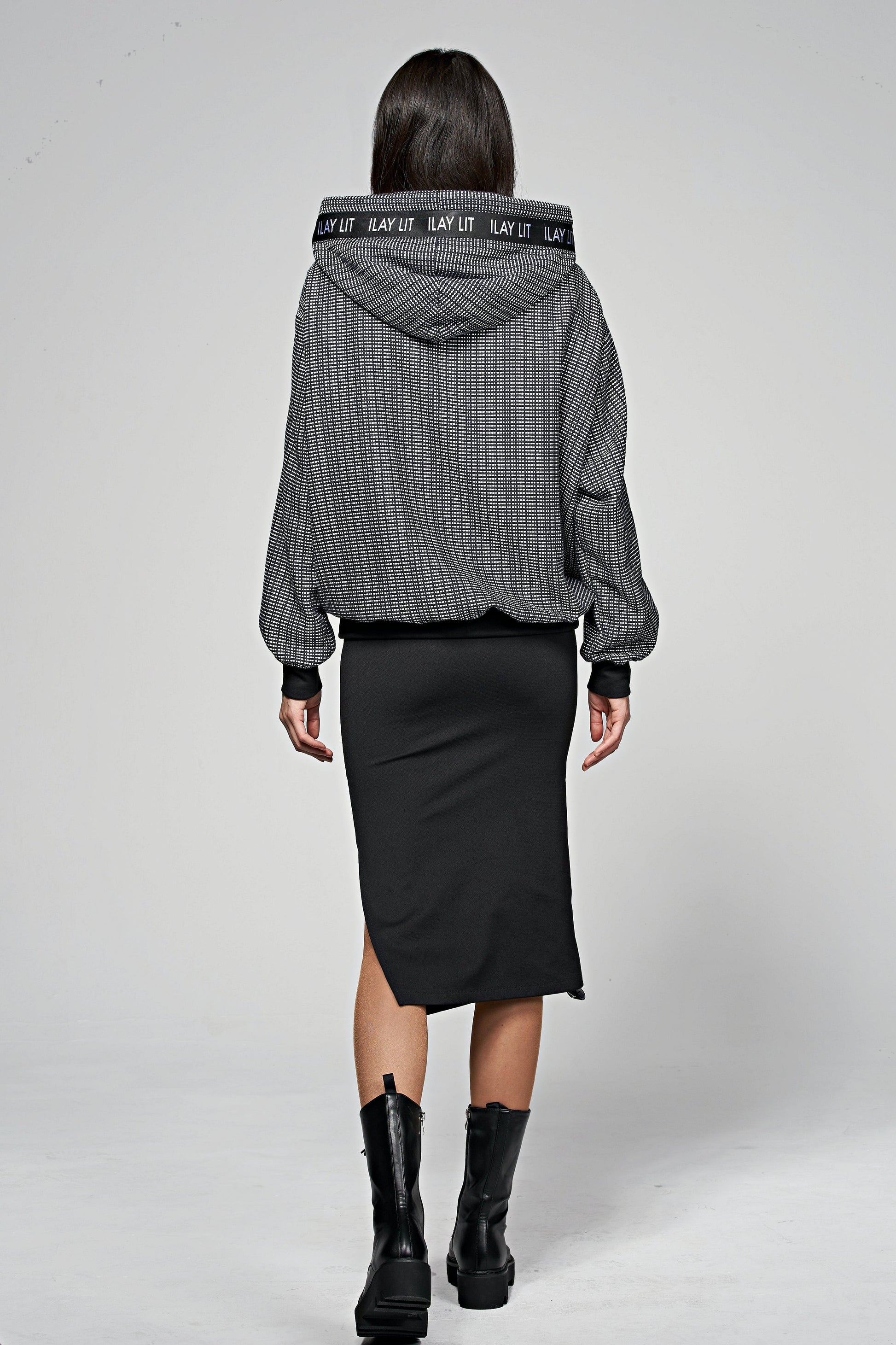 Louna Hoodie Schwarzblau Ilaylit