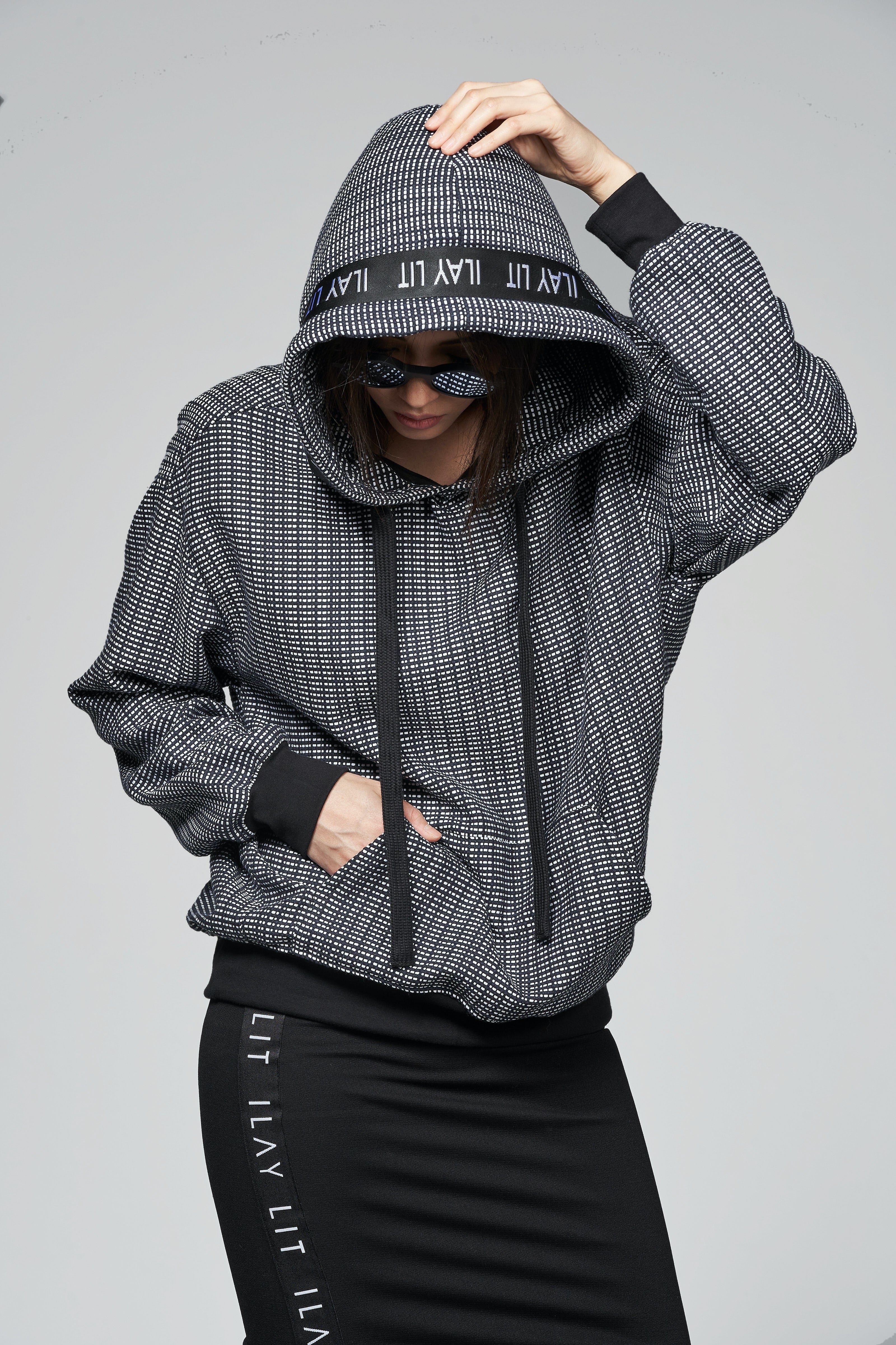Louna Hoodie Schwarzblau Ilaylit