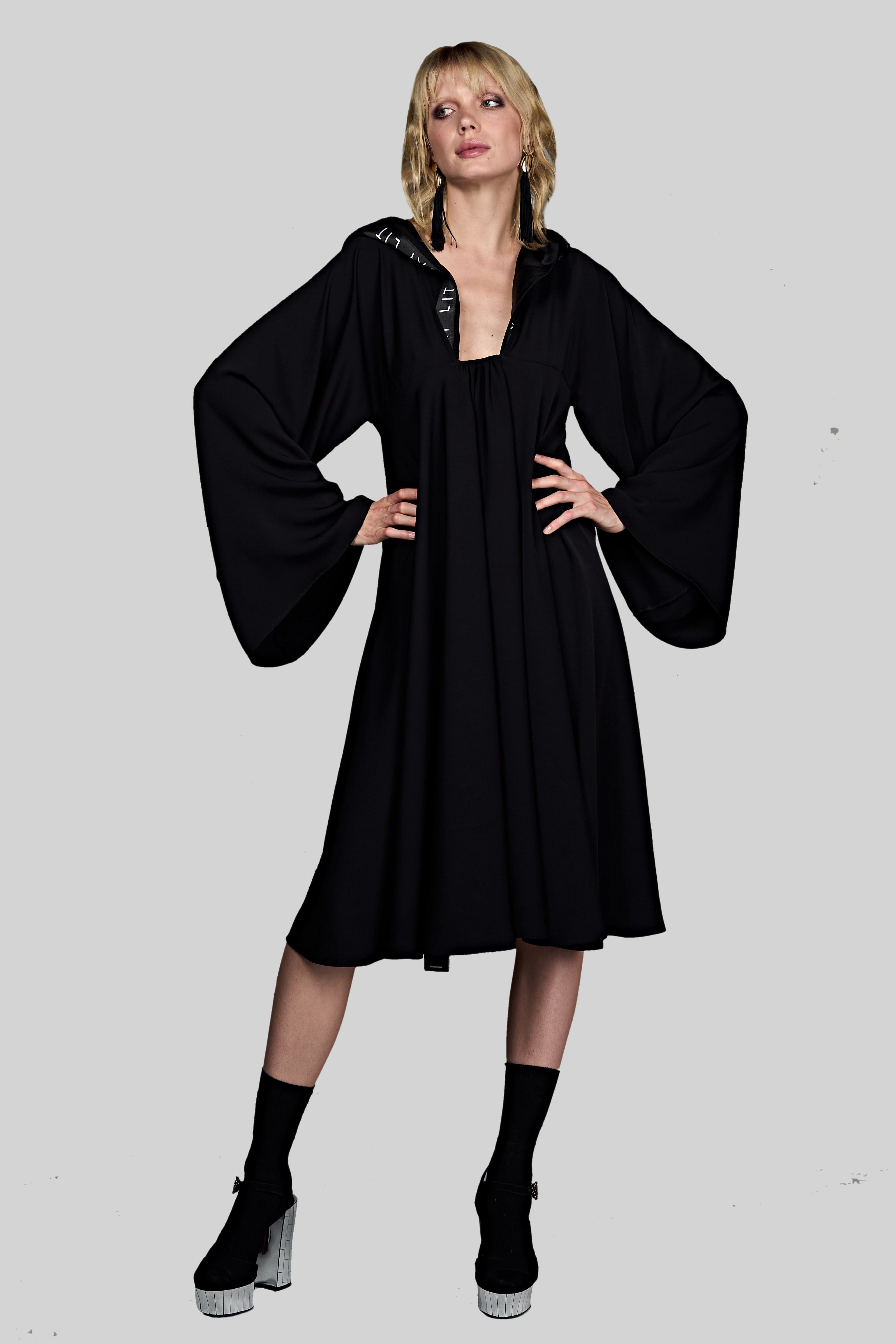 Lucy Swing Dress Black Ilaylit