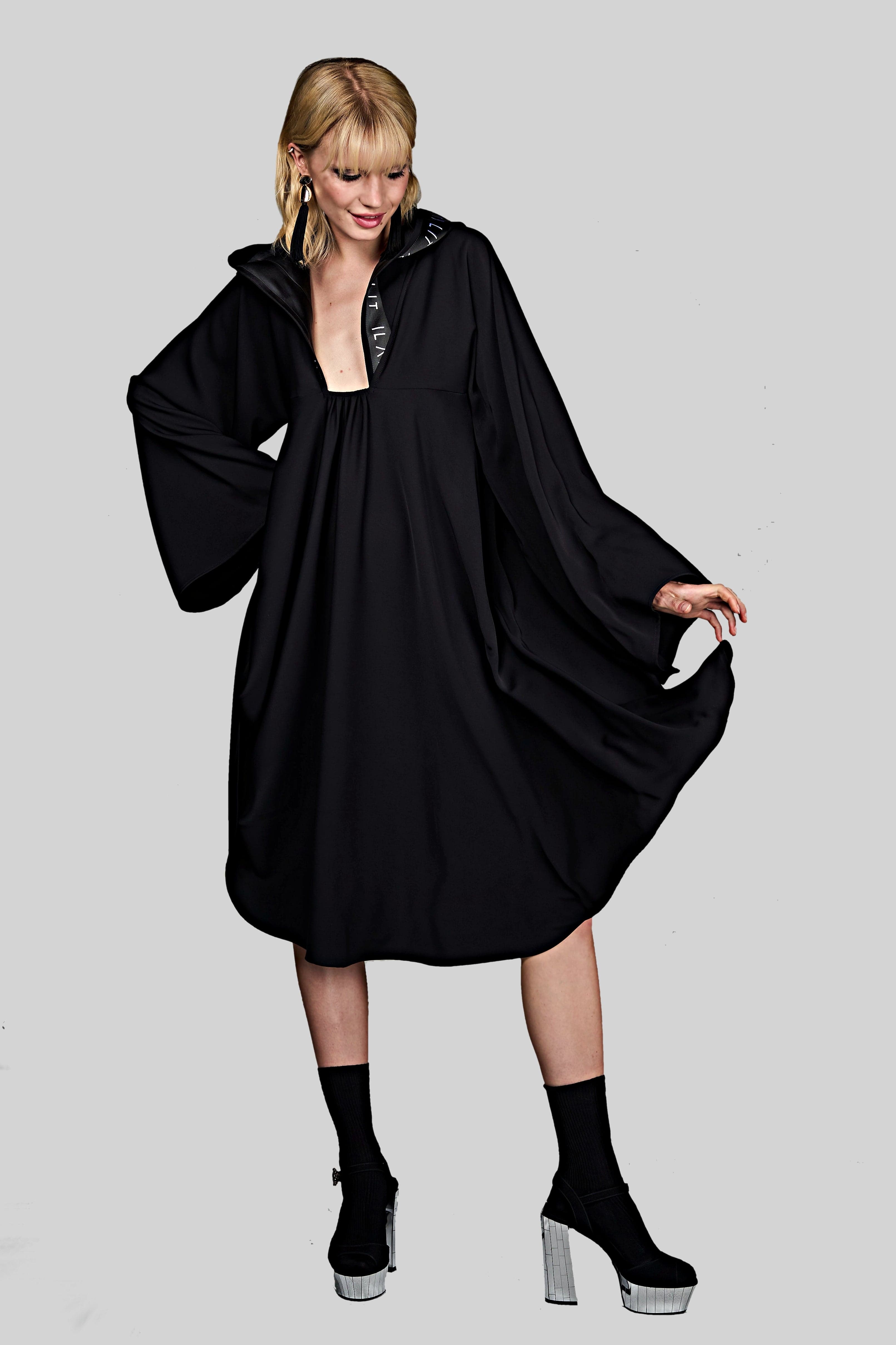 Lucy Swing Dress Black Ilaylit