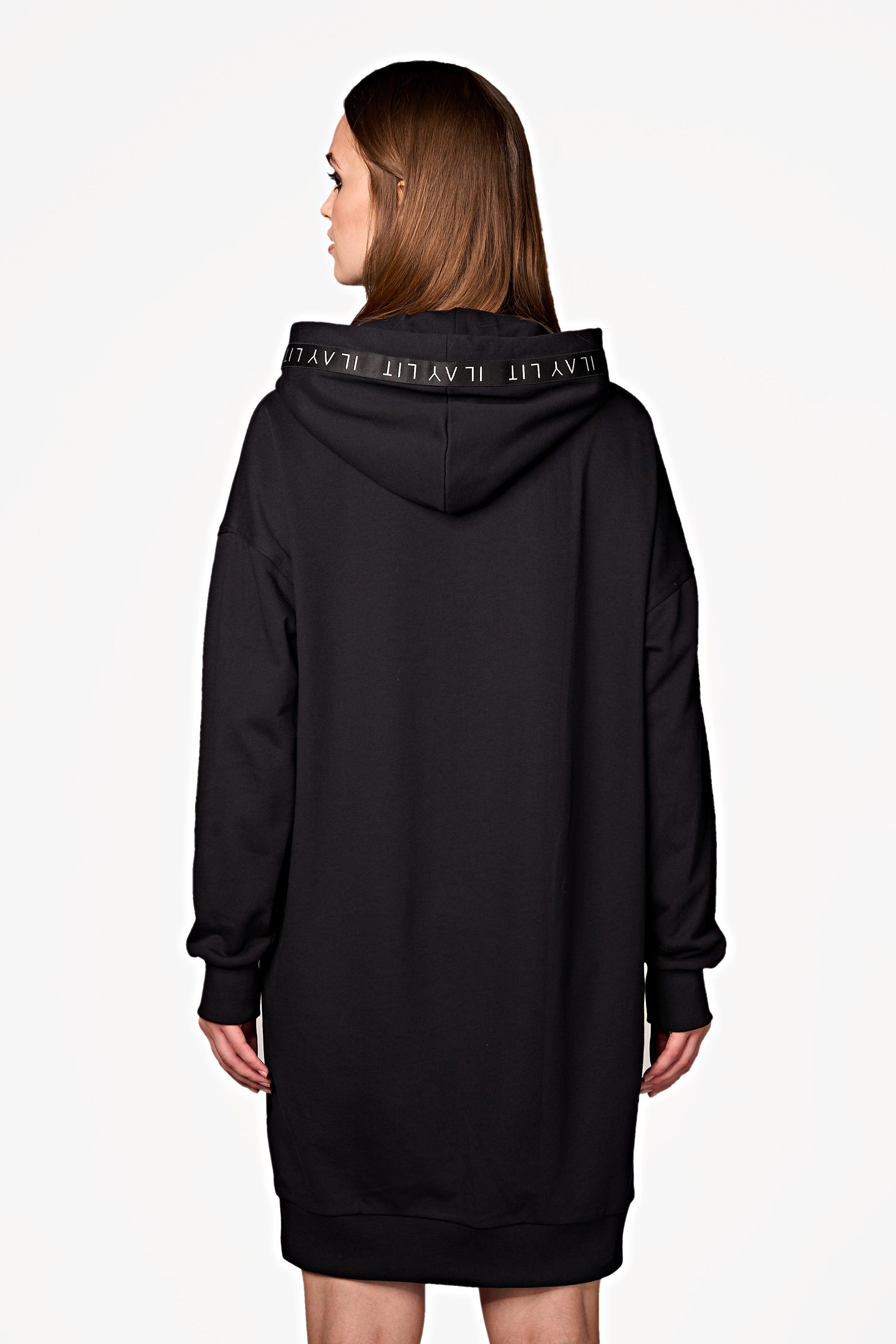 Mona Sweat Dress Black Ilaylit