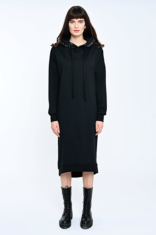 Mona Sweat Dress Black-Long XS Ilaylit