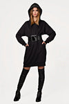 Mona Sweat Dress Black XS Ilaylit