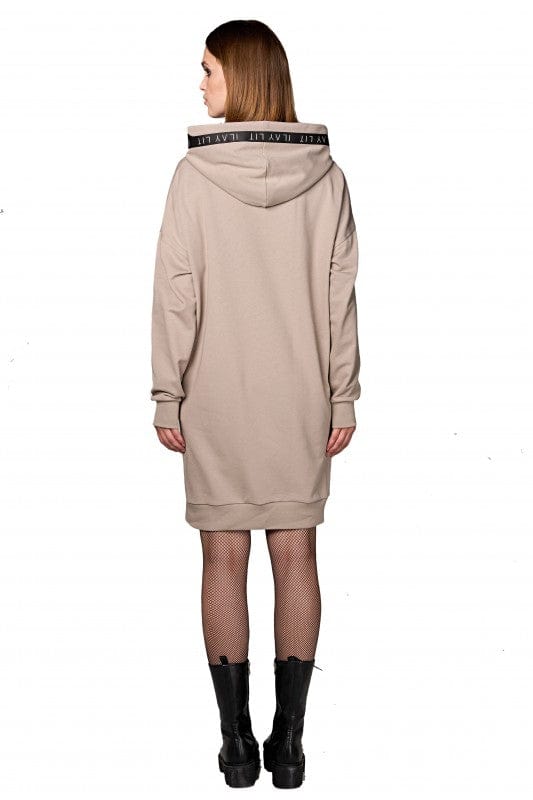 Mona Sweat Dress Taupe Ilaylit