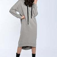 Mona Sweat Dress Taupe-Long Ilaylit