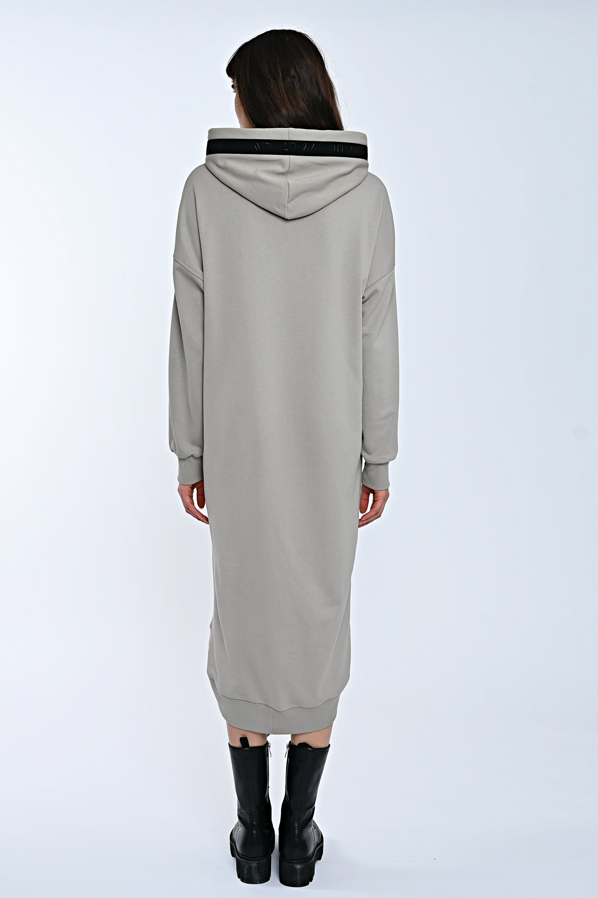 Mona Sweat Dress Taupe-Long Ilaylit