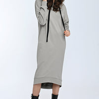 Mona Sweat Dress Taupe-Long Ilaylit