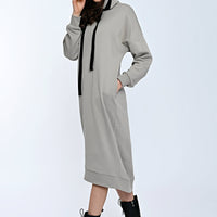 Mona Sweat Dress Taupe-Long Ilaylit