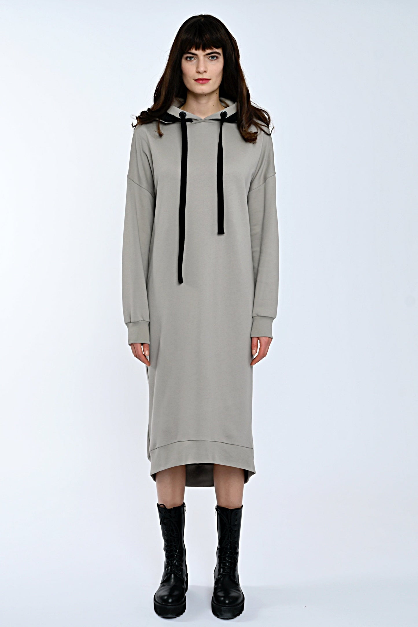 Mona Sweat Dress Taupe-Long XS Ilaylit