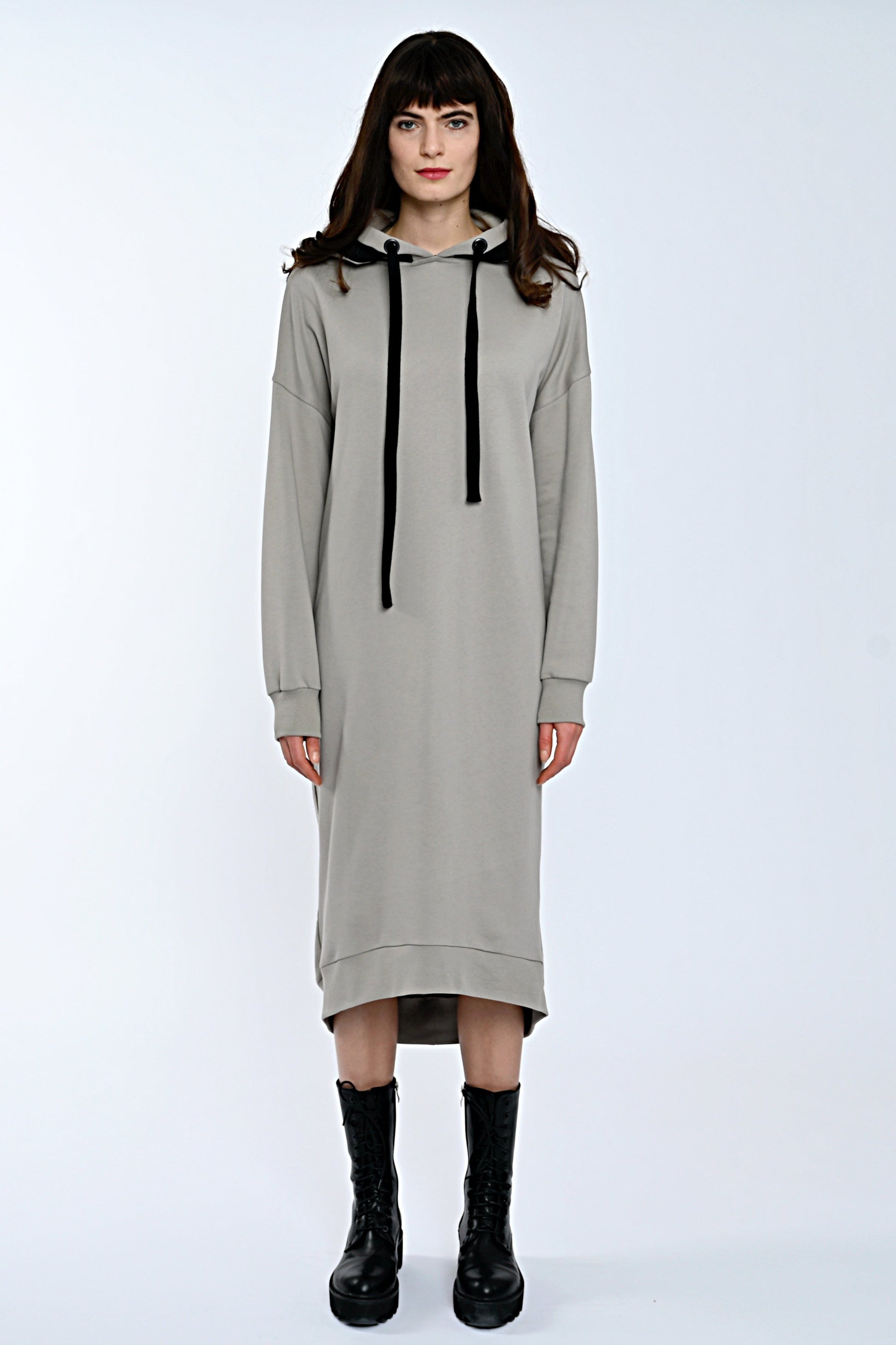 Mona Sweat Dress Taupe-Long XS Ilaylit