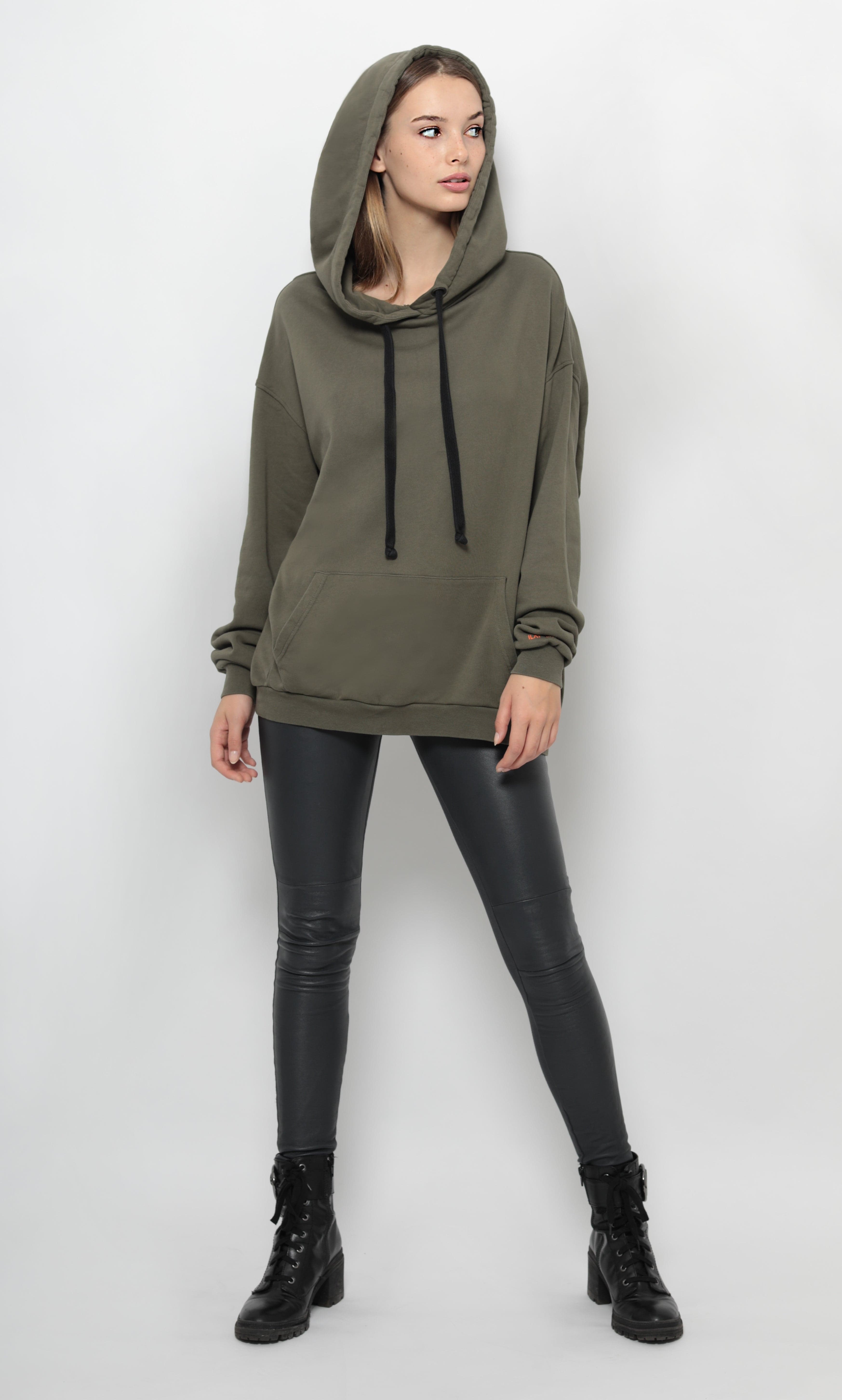 Ray  Hoodie Olive Ilaylit