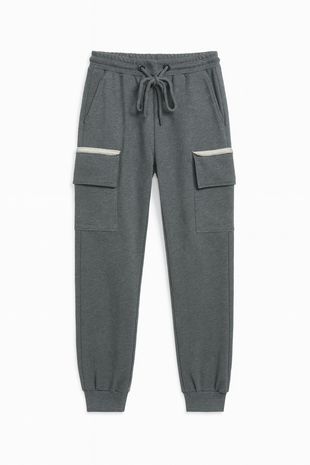 Riley Cargo Jogger Pants- Melange Raw Edge XS Ilaylit