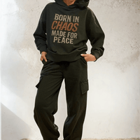 Riley Cargo Jogger Pants- Olive Raw Edge Ilaylit