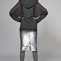 See Through Seidenhoodie Gray S Ilaylit