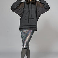 See Through Seidenhoodie Gray S Ilaylit