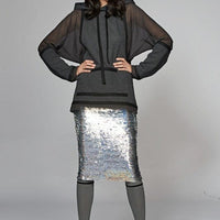 See Through Seidenhoodie Gray S Ilaylit