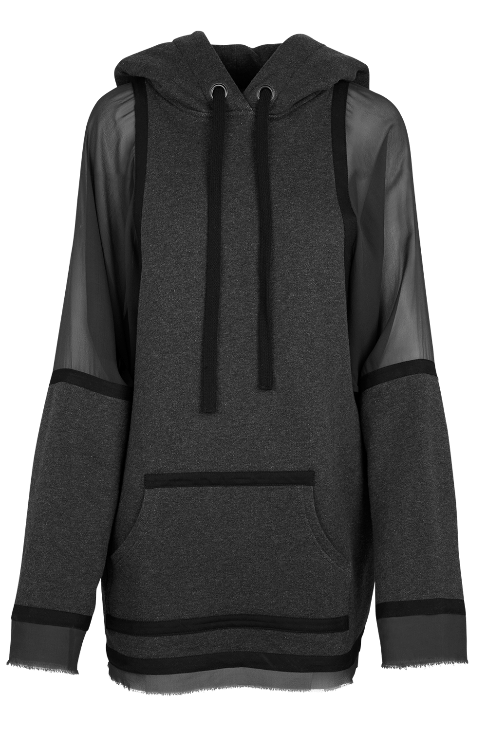 See Through Seidenhoodie Gray S Ilaylit