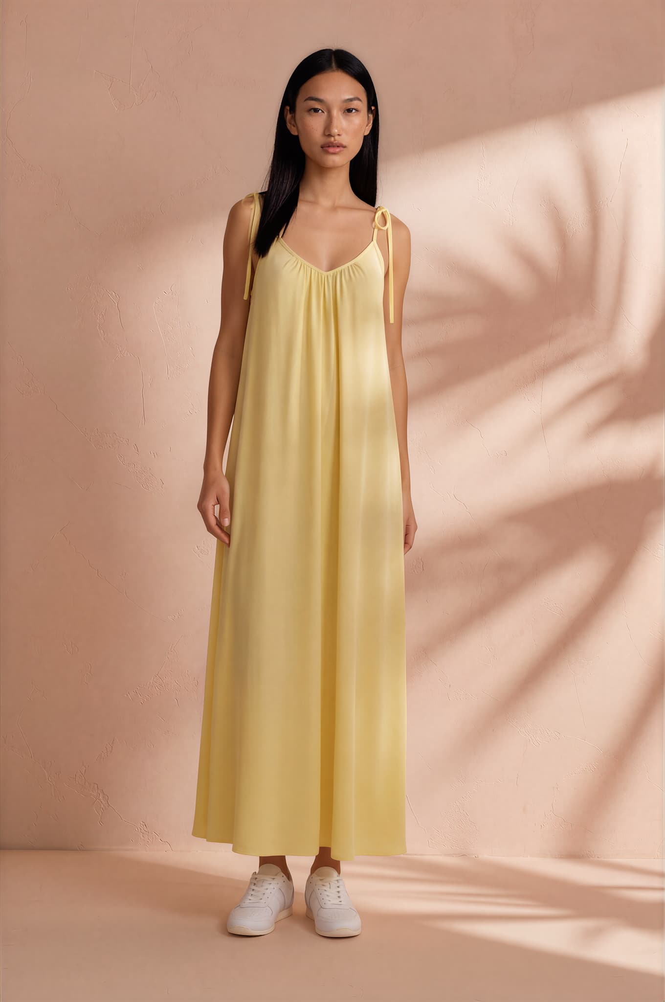Trägerkleid, Maxi- Claude- Lemon Ilaylit