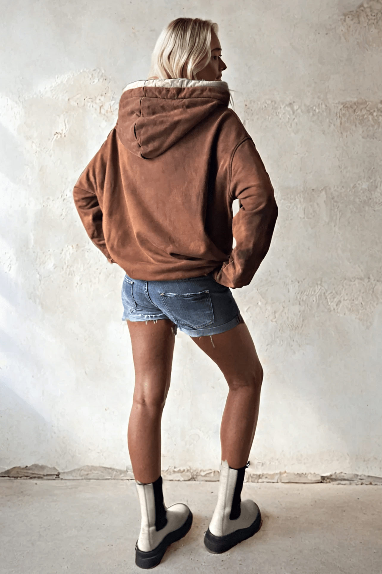 Val Hoodie Vintage Washed Handmade Ilaylit