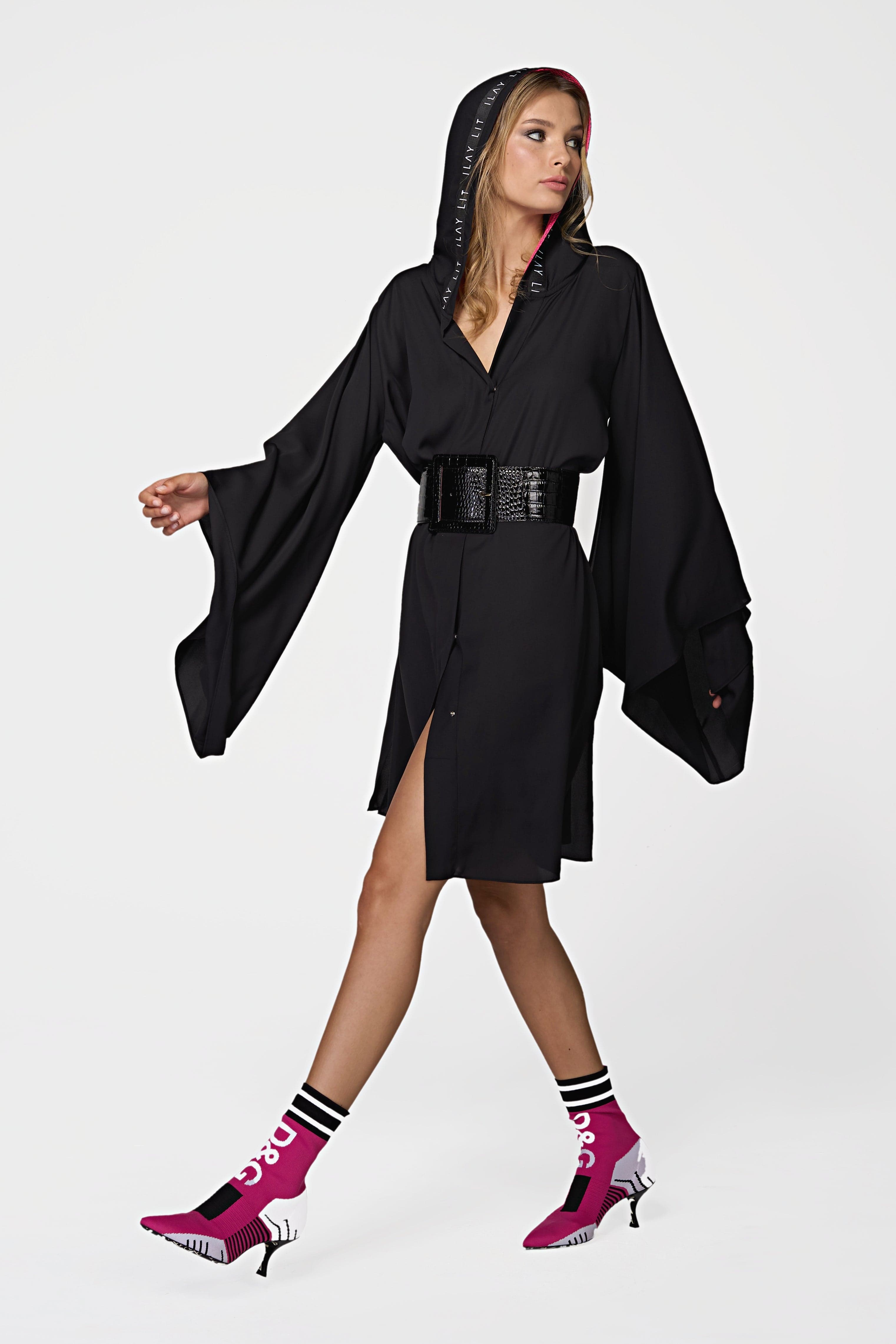 Violet - Kimono Black Short Ilaylit