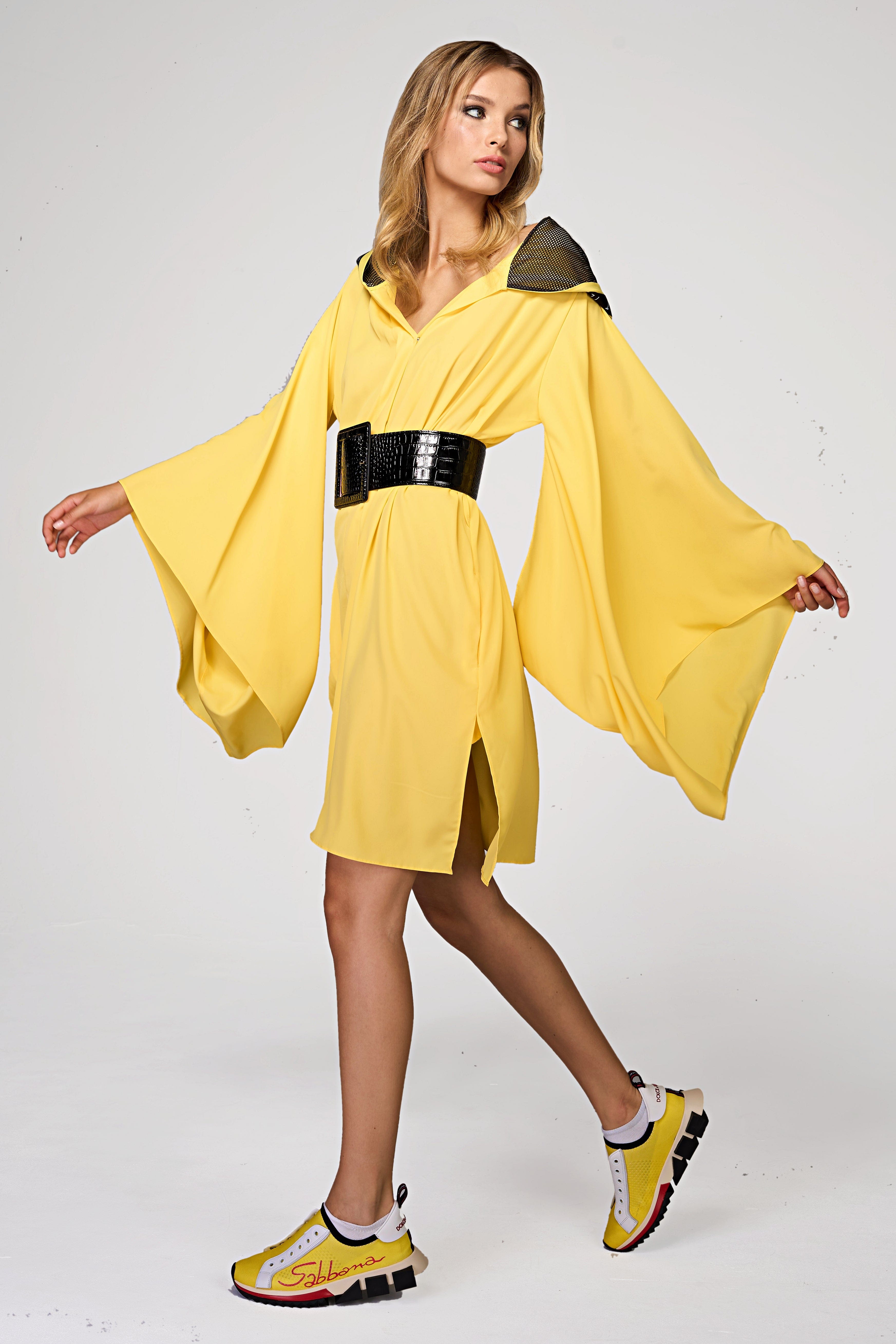 Violet - Kimono Yellow Short Ilaylit