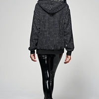 Zoe Bouclé Hoodie Dark Blue L Ilaylit