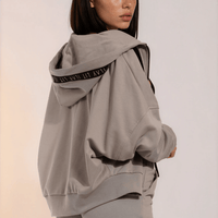 Zoodie Short Zip Jacket- Bold Urban- Taupe Ilaylit